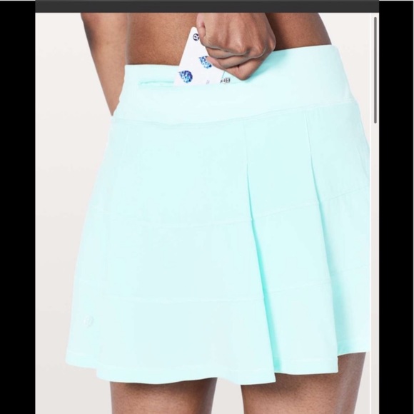 LULULEMON PACE RIVAL SKIRT/SKORT *TALL-AQUAMARINE - Picture 5 of 16